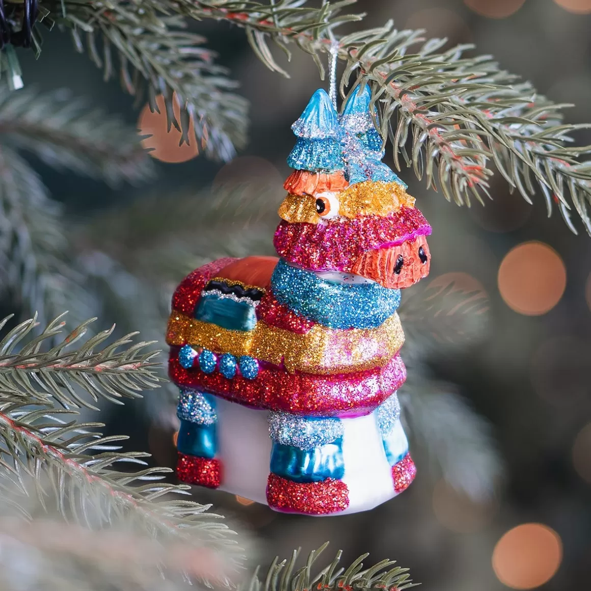 It's all about Christmas Christmastree Decorations Glass-Colorful Piñata Ornament For A Playful Christmas Tree